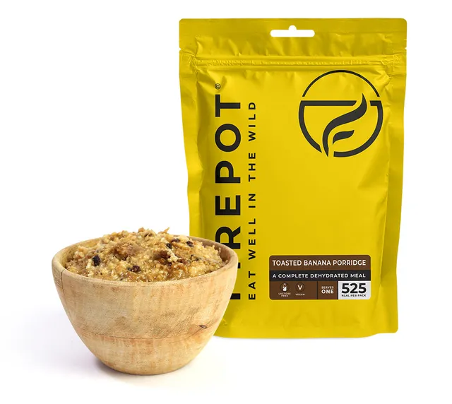 Firepot Toasted Banana Porridge petit déj lyophilisé 125g