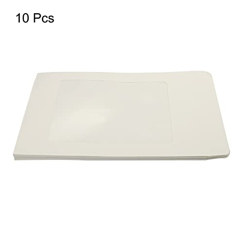 sourcingmap A4 enveloppe à fenêtre blanche lot 10 simple face