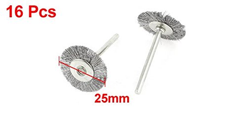 Sourcingmap Roue Polissage 25 mm Tige 3 mm Lot 16