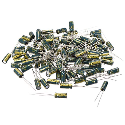 sourcing map 2.2uF 100V condensateur électrolytique 100pcs 5x11mm