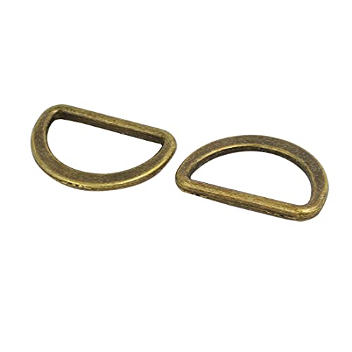Sourcing Map Home & Garden anneau soudé bronze zinc 20mm lot 25