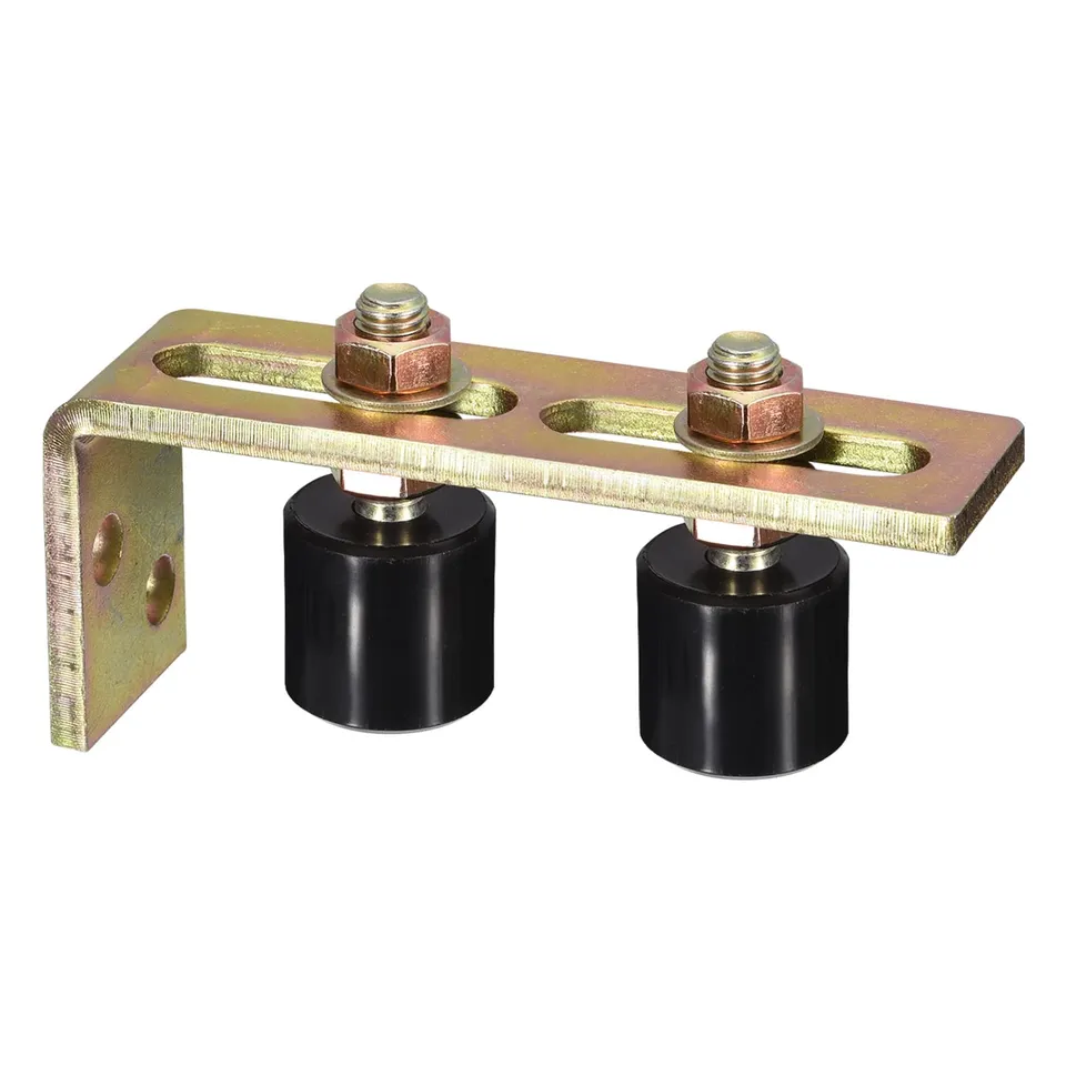 Sourcingmap Home & Garden guide rouleau portail nylon noir 40 mm