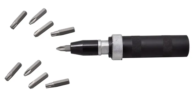 Precision Steel Outillage à main tournevis à frapper 13 embouts
