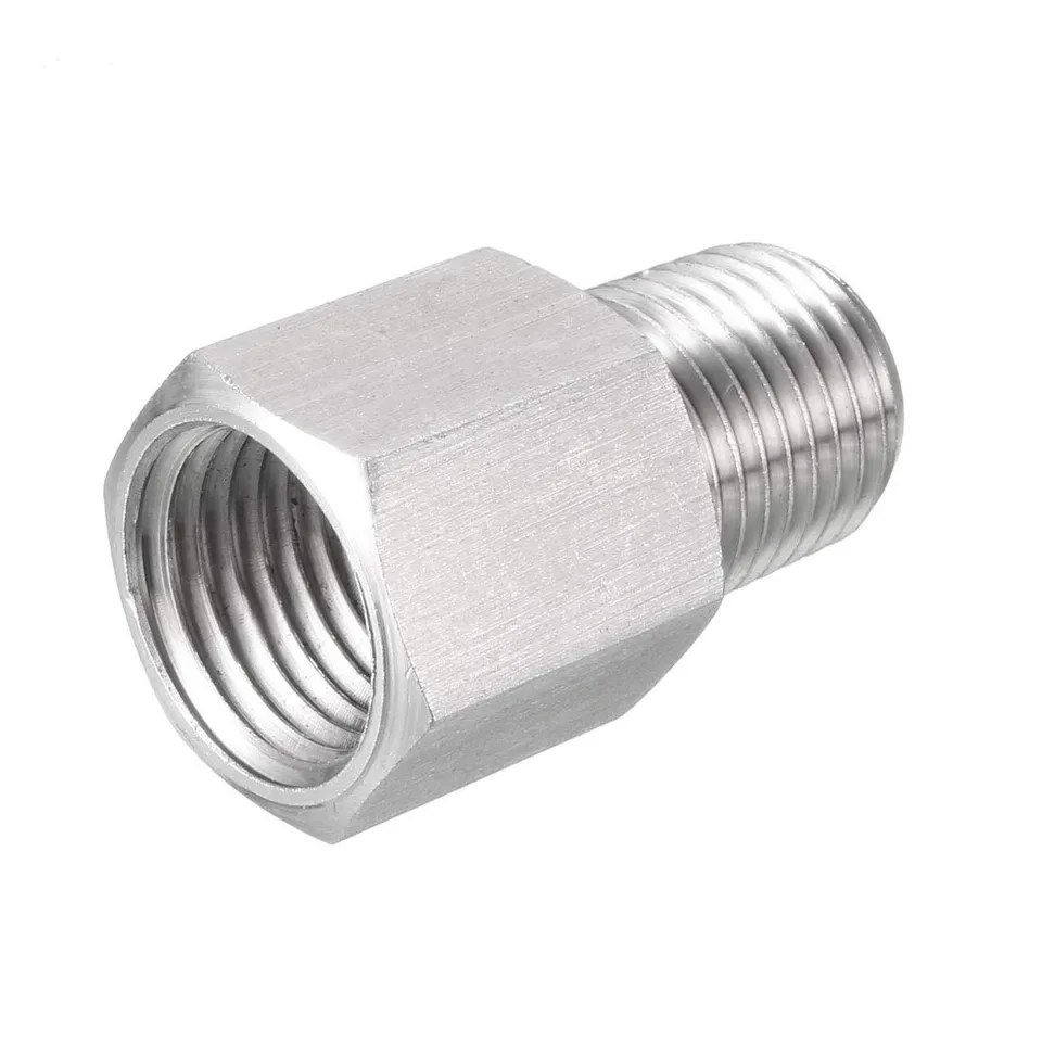 Sourcingmap adaptateur raccord 1/4 PT M14x1,5 inox