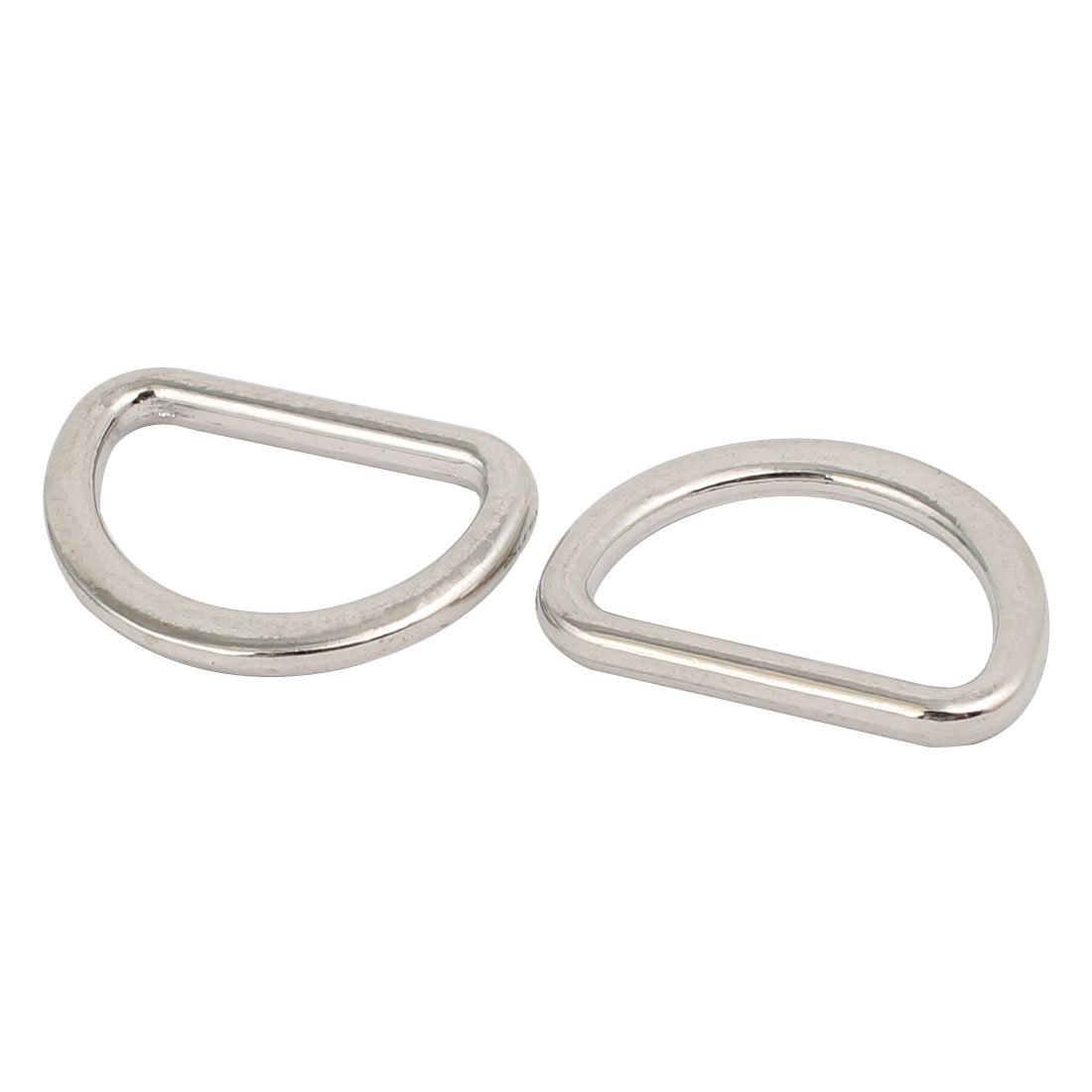 Sourcing Map anneau soudé zinc argent 15 mm 25 pcs