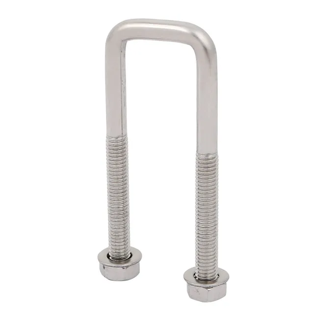 SOURCINGMAP boulon en U carré inox M6 20 mm écrous