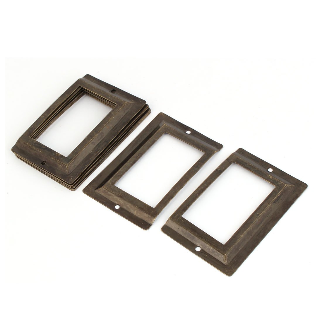 Sourcingmap Office porte-étiquette métal bronze lot 10 80mm