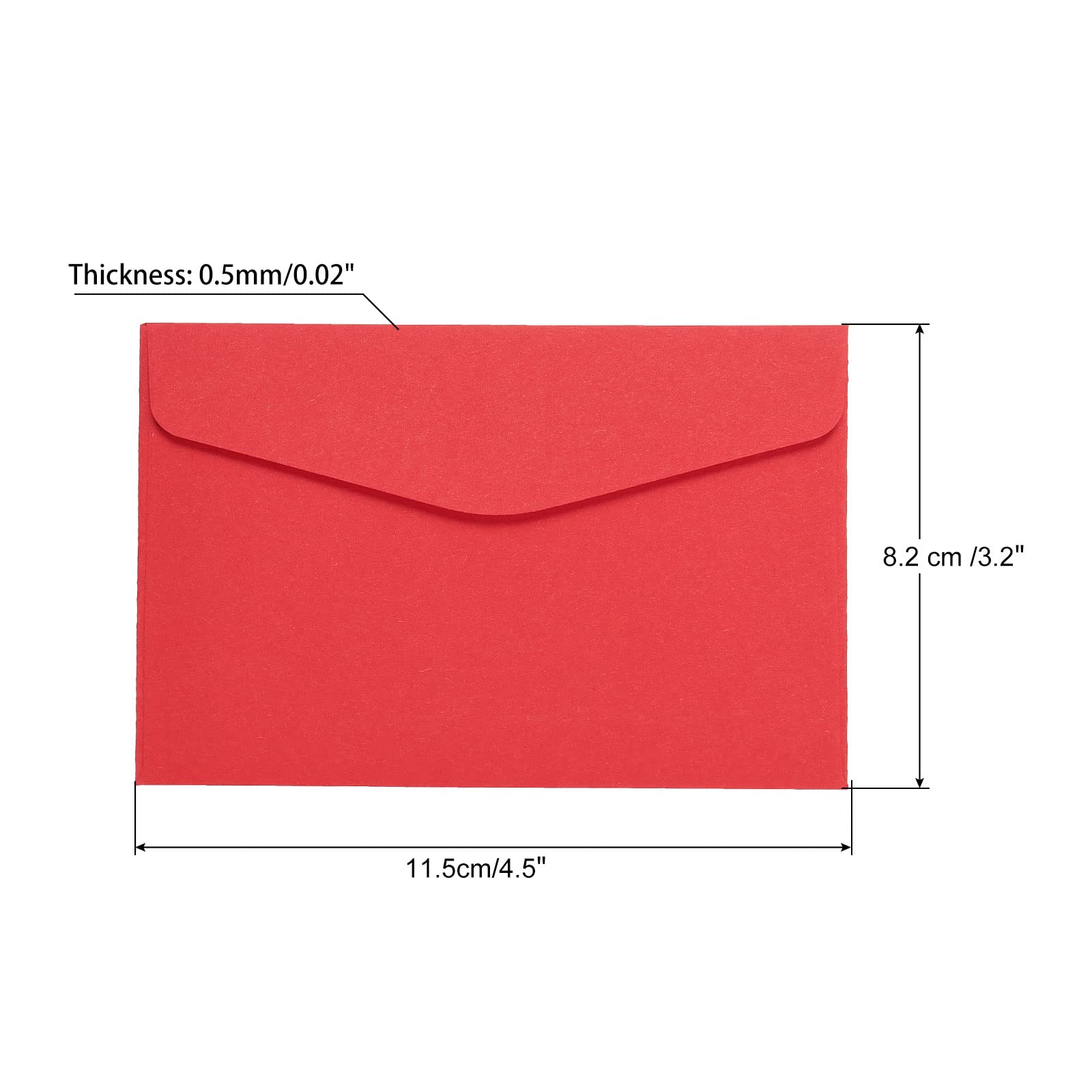 Sourcing Map Office enveloppe mini papier rouge 8,2x11,5 cm lot 60
