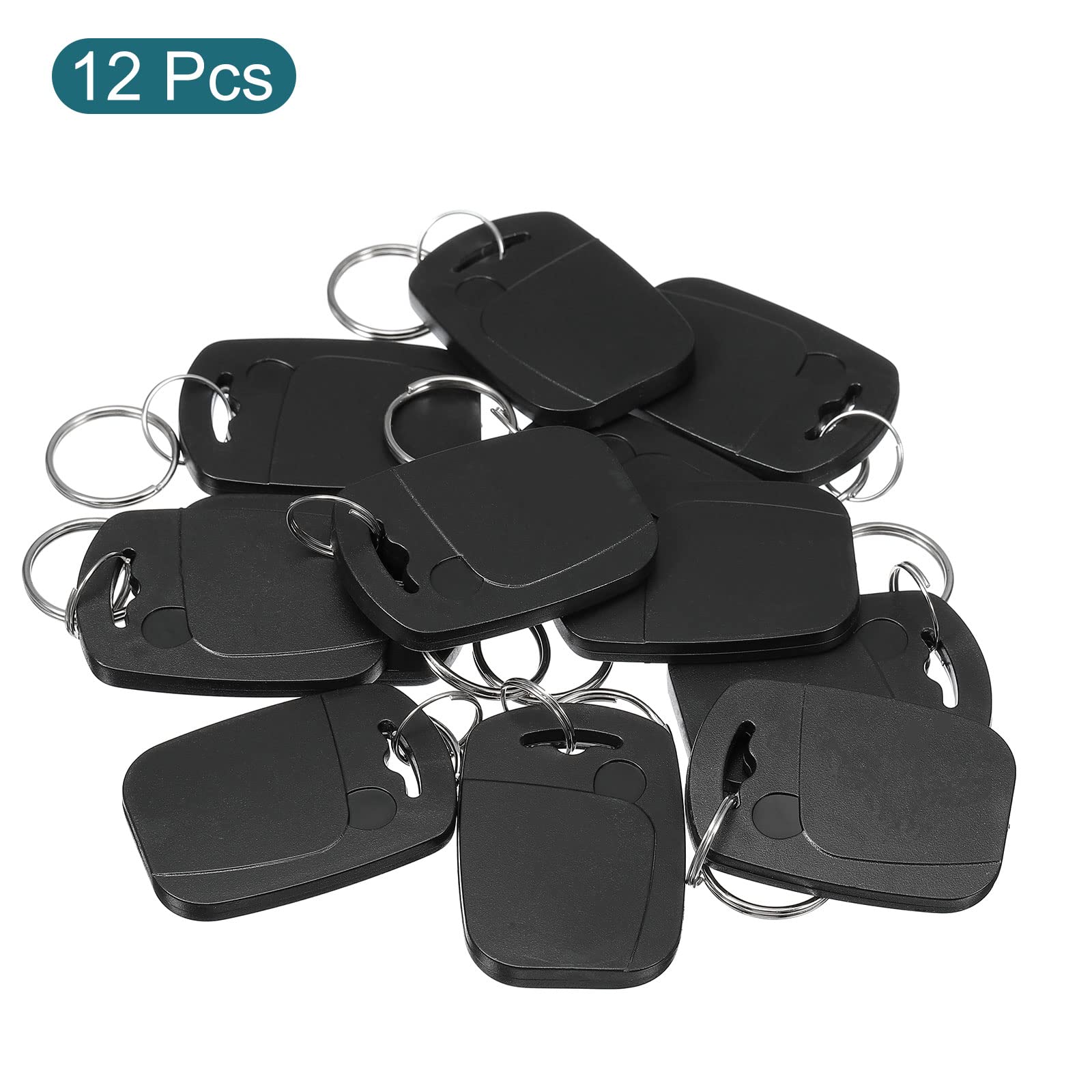 sourcing map M1 porte-clés RFID 13,56MHz noir 12pcs accès
