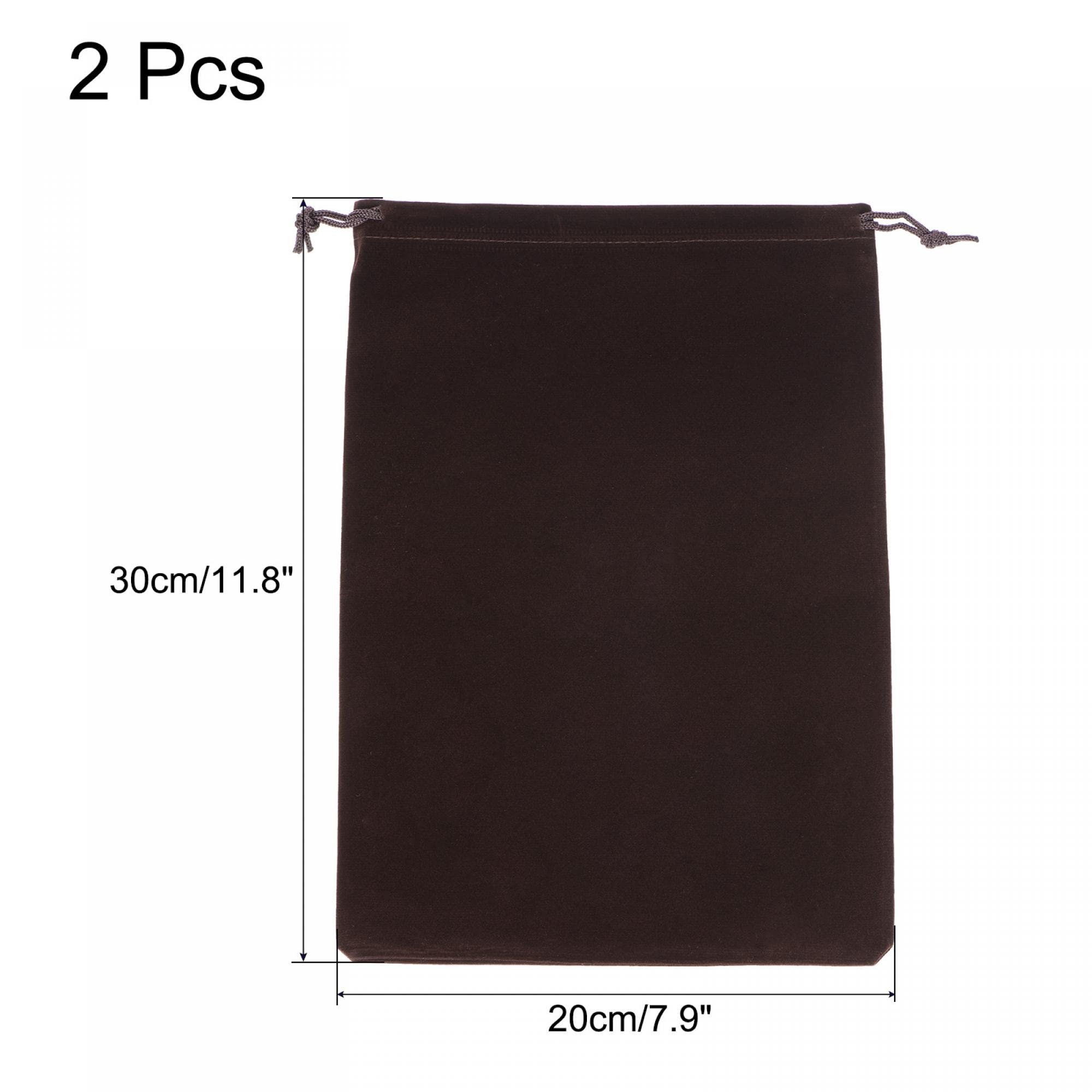 sourcing map pochette microfibre 30x20 cm marron lot 2 anti-rayure