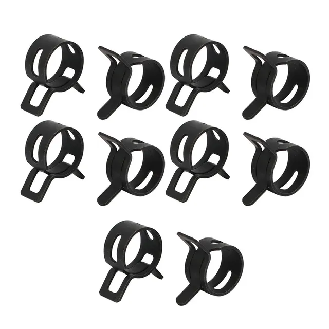sourcingmap Collier Serrage Ressort Noir 12mm Lot 10