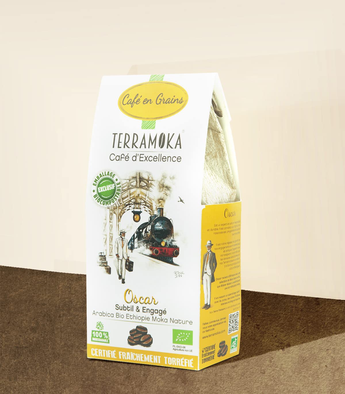 Terramoka Le jeune Arthur café en grains bio 1,4 kg arabica