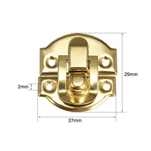 SOURCINGMAP Loquet boîte bijoux doré rétro 29mm lot de 4
