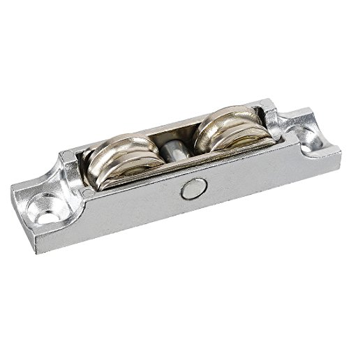 Sourcingmap Roulette Porte Coulissante 16mm Double Roue Acier