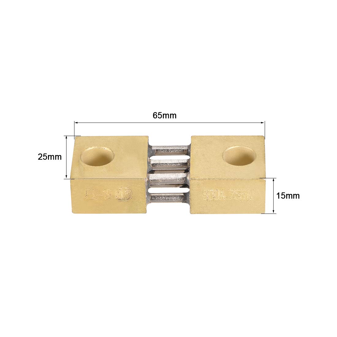 sourcing map FL-19 shunt 600A 75mV ampèremètre cuivre