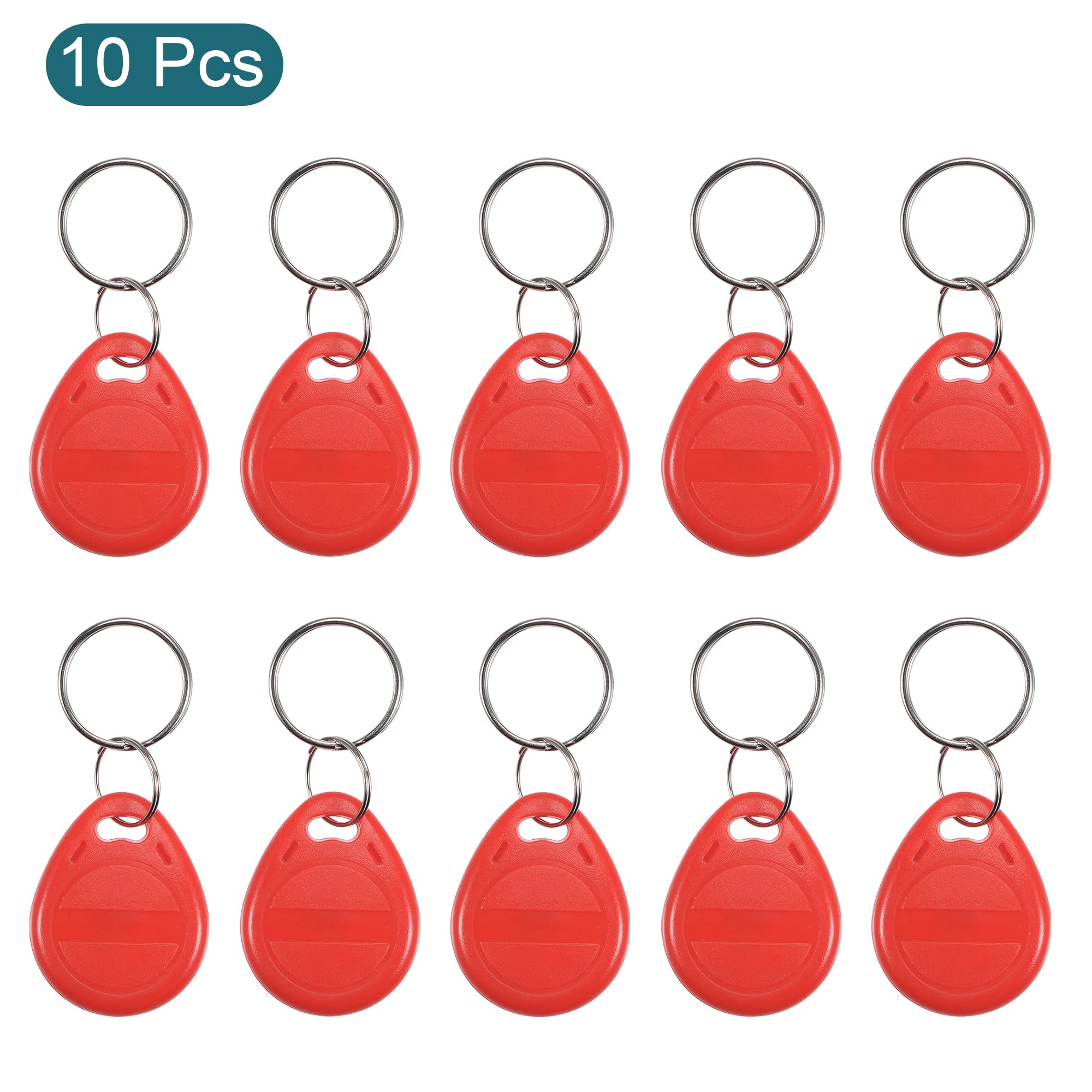 sourcingmap badge RFID 125KHz réinscriptible rouge lot de 10