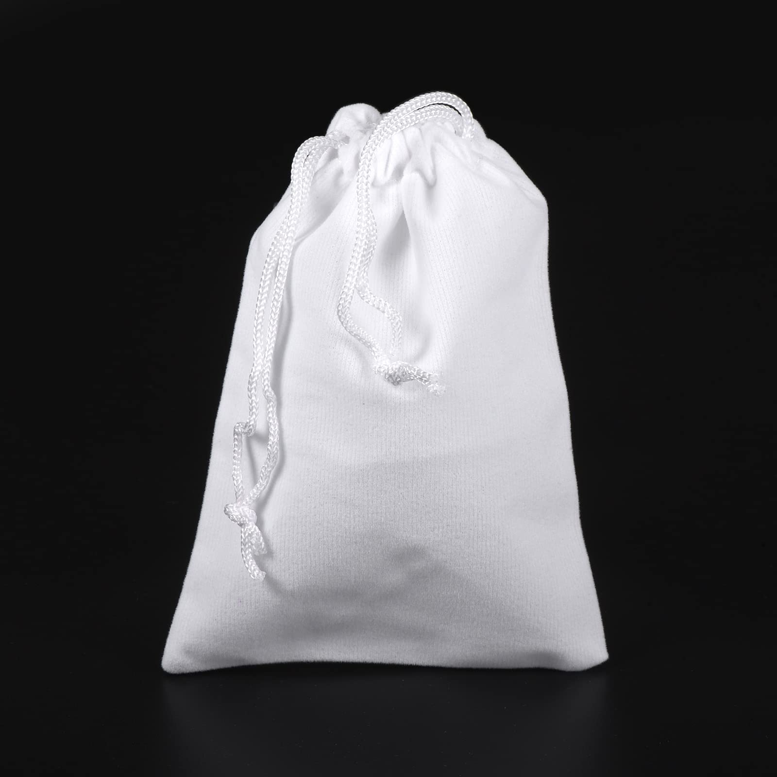sourcing map Pochette Microfibre Blanc 14x10cm Lot 10 Lunettes