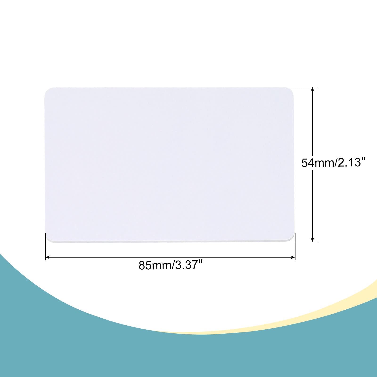 sourcing map carte RFID 13,56 MHz blanche lot 20