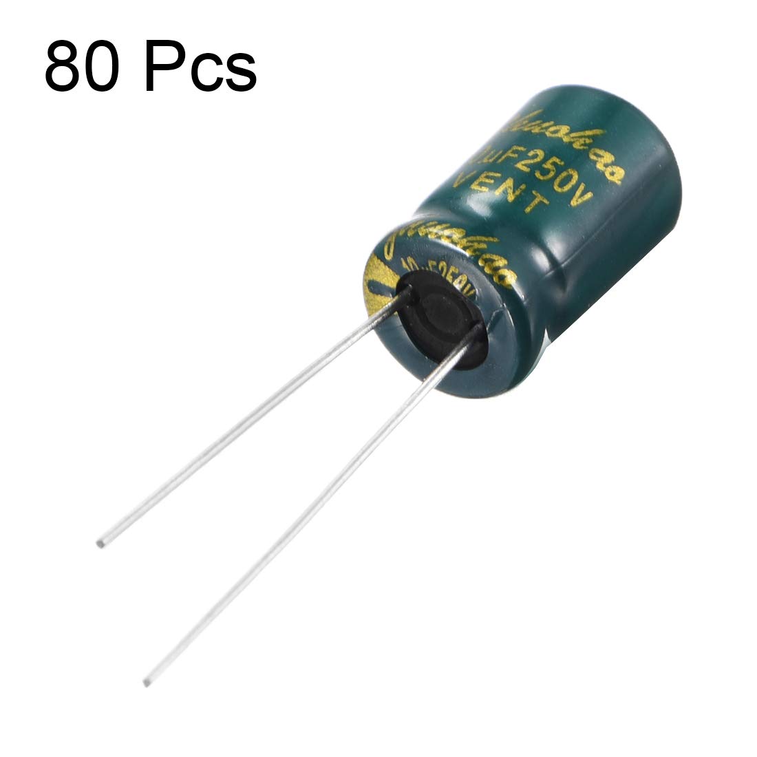 Sourcingmap 10uF 250V condensateur électrolytique 8x12mm lot 80