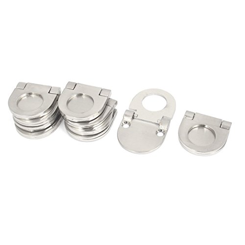 Sourcingmap poignée anneau meuble argent 36 mm lot 10
