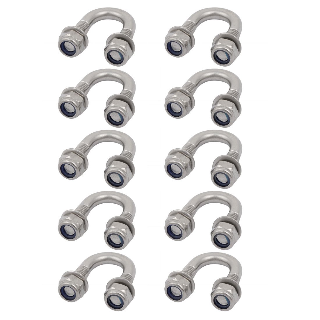 Sourcingmap Industrial boulon U M6 inox 304 tuyau 12mm 10pcs