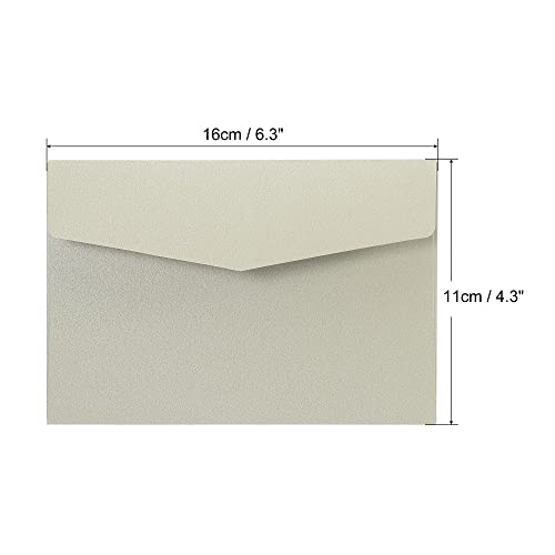 Sourcing Map enveloppe argent 11x16cm lot 25 invitation mariage