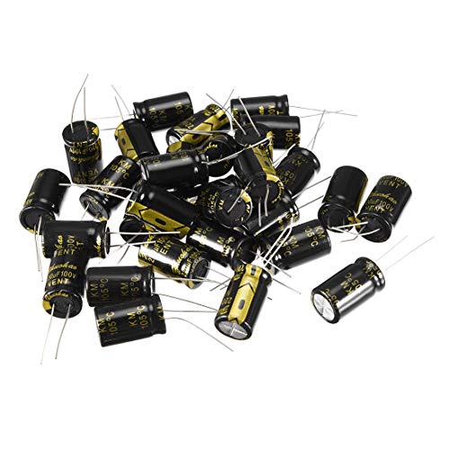 sourcing map condensateur électrolytique 220uF 100V 30 pièces 13x21mm
