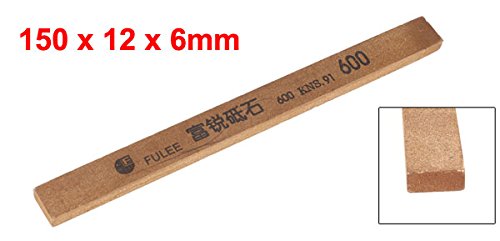 sourcingmap Pierre à Huile Abrasive grain 600 marron 150mm