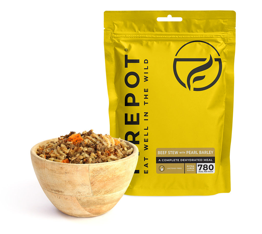 Firepot Main Meals Beef Stew plat ragoût boeuf orge 110g