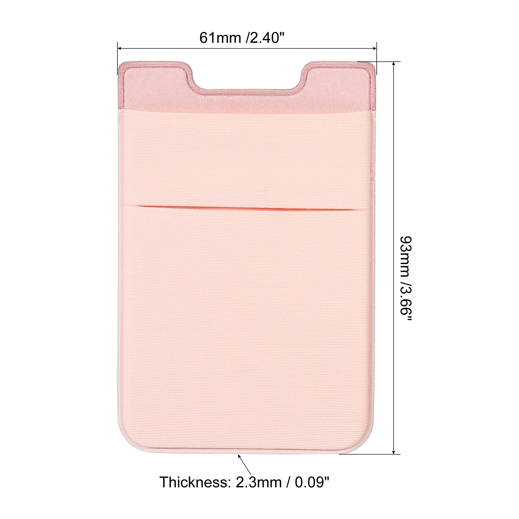 sourcing map porte-carte téléphone double rose lot 2