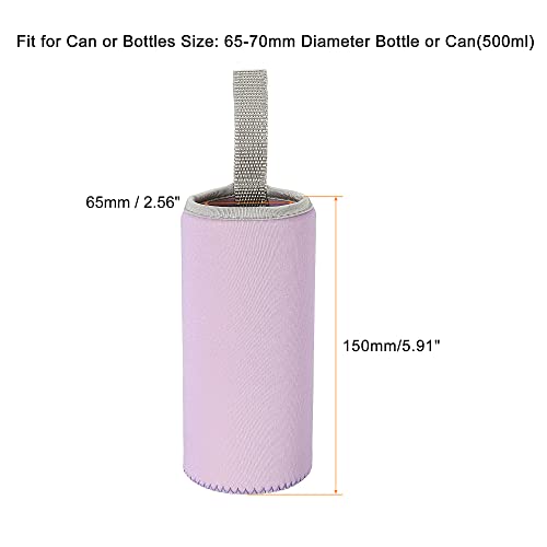 sourcing map Home & Garden manchon bouteille 500ml lot 6 violet