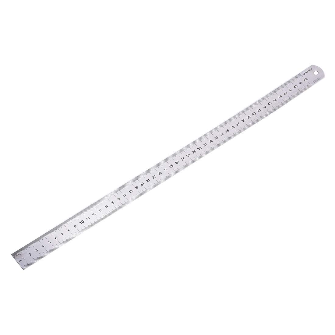 sourcing map règle inox 50 cm outil mesure trou suspension