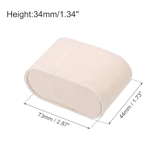 Sourcing Map Lot 10 coussins montre flanelle beige 73mm