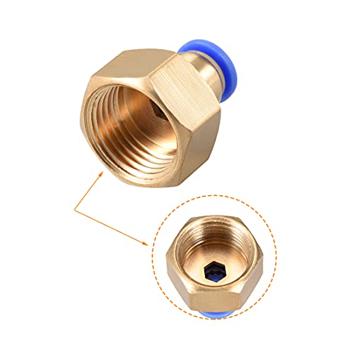 sourcingmap Raccord rapide PCF8-04 tube 8mm G1/2 femelle
