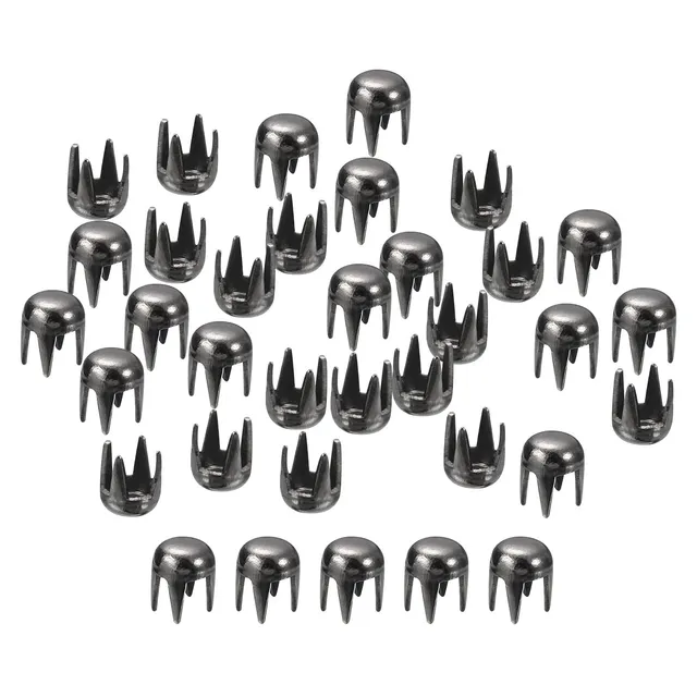 sourcing map Home & Garden clous dôme métal 3mm noir lot 100 laiton