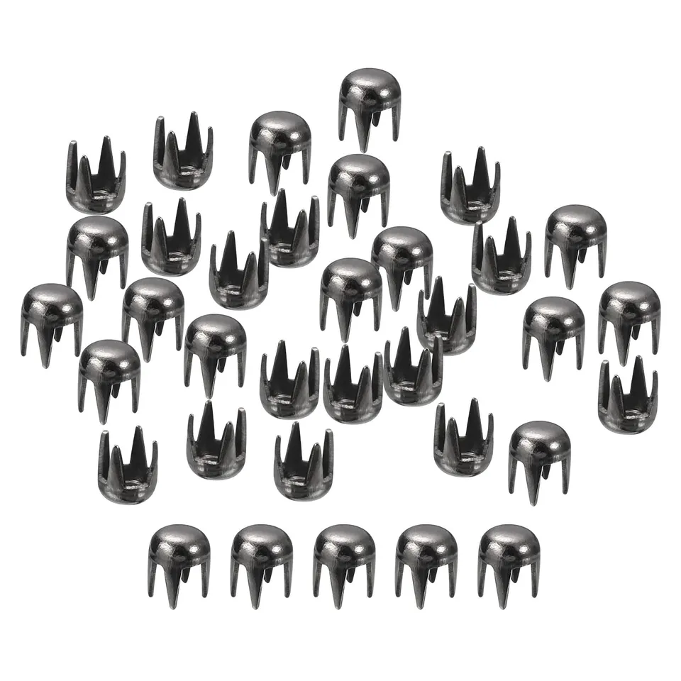 sourcing map Home & Garden clous dôme métal 3mm noir lot 100 laiton