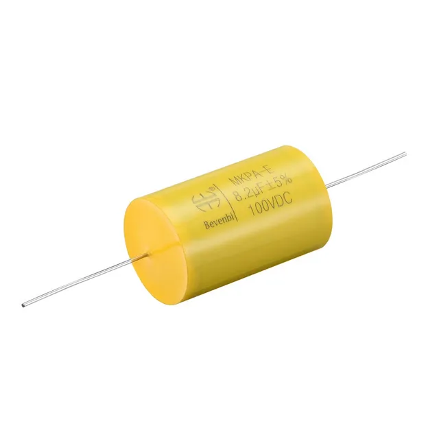 sourcing map 8.2uF 100V condensateur film axial jaune