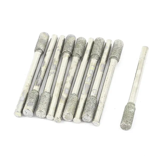sourcingmap pointe meulage diamant 4 mm lot de 10