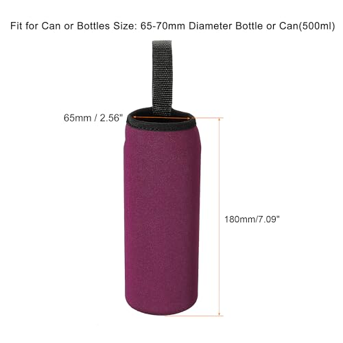 sourcing map Home & Garden manchon bouteille 500ml lot 2 bourgogne