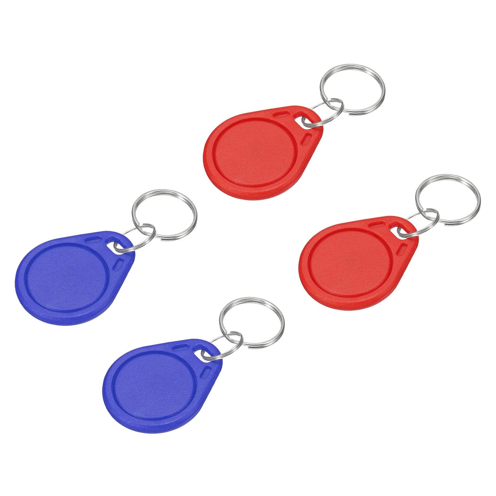 Sourcingmap Porte-clés RFID UID 13,56 MHz rouge bleu lot 4
