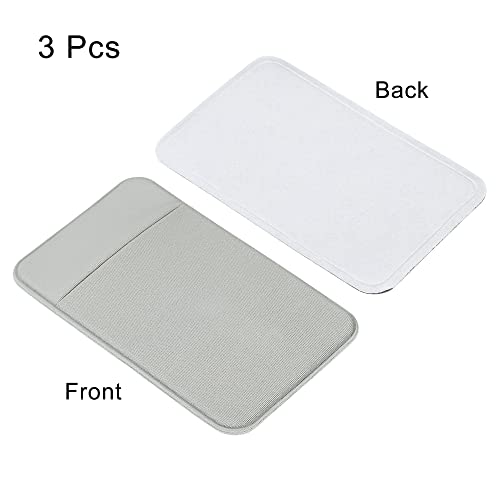 Sourcing Map Electronics porte-carte téléphone extensible gris lot 3