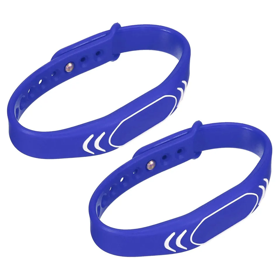 Sourcing Map Electronics bracelet RFID 13,56 MHz bleu lot de 2
