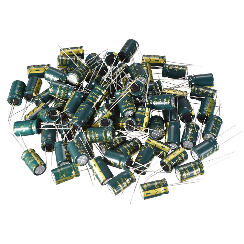 sourcing map Industrial condensateur alu 1500UF 16V lot 80 105°C