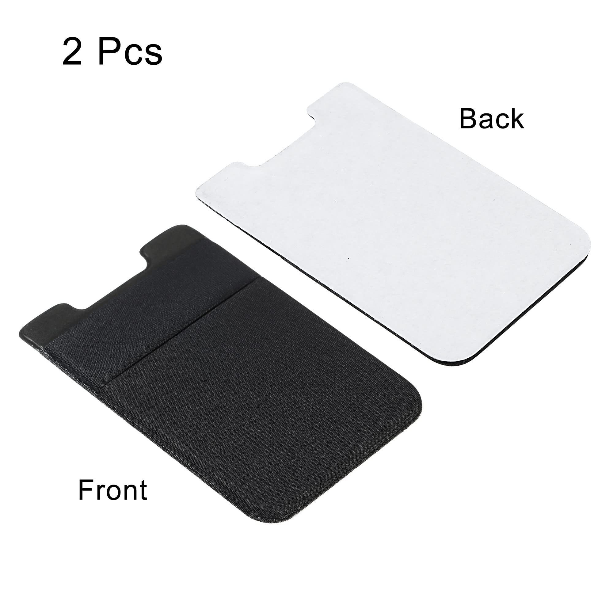 Sourcingmap Office porte-carte double noir x2 extensible