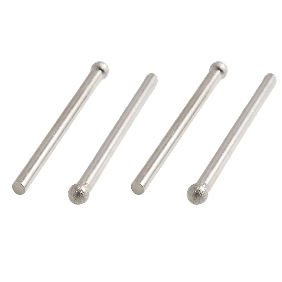 sourcingmap pointe diamantée boule 4 mm tige 3 mm lot 4