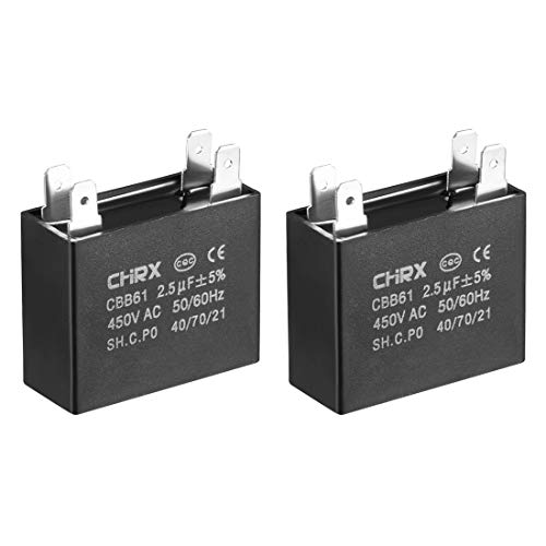 sourcing map CBB61 2,5µF condensateur 450V AC lot 2 moteur