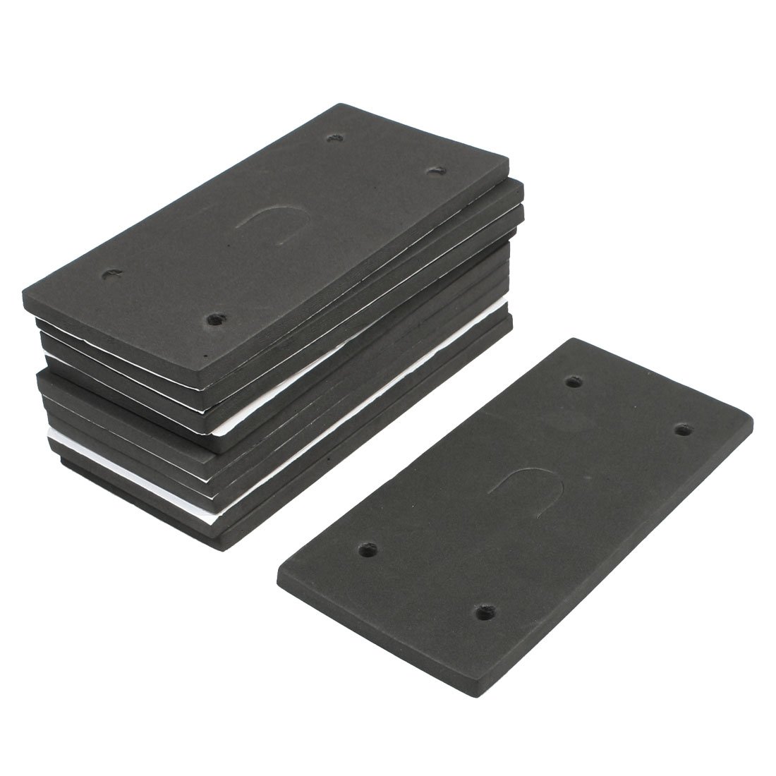 SOURCINGMAP Patins mousse ponceuse 18,7x9 cm lot 10