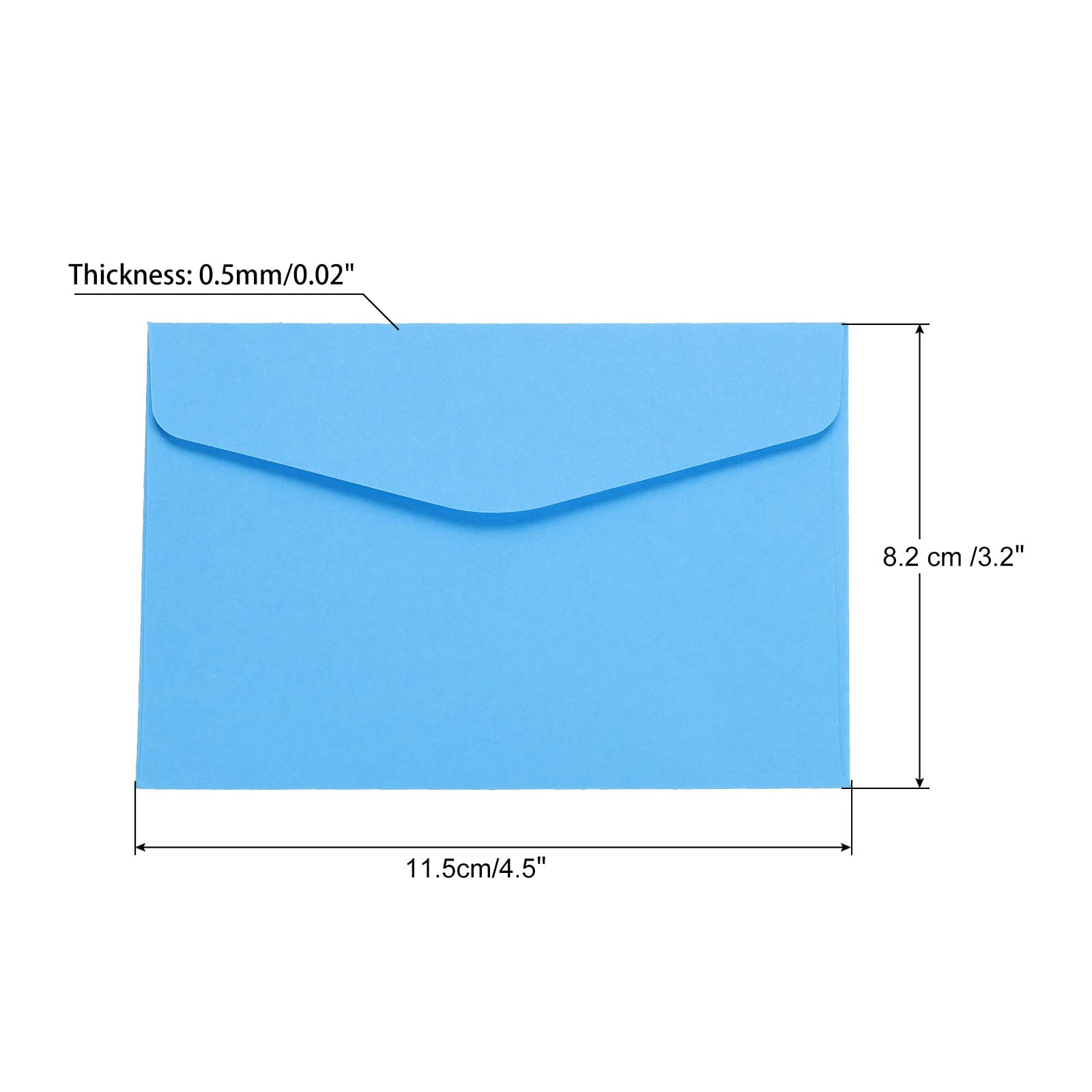 Sourcingmap mini enveloppe papier bleu 8,2x11,5 cm lot 100