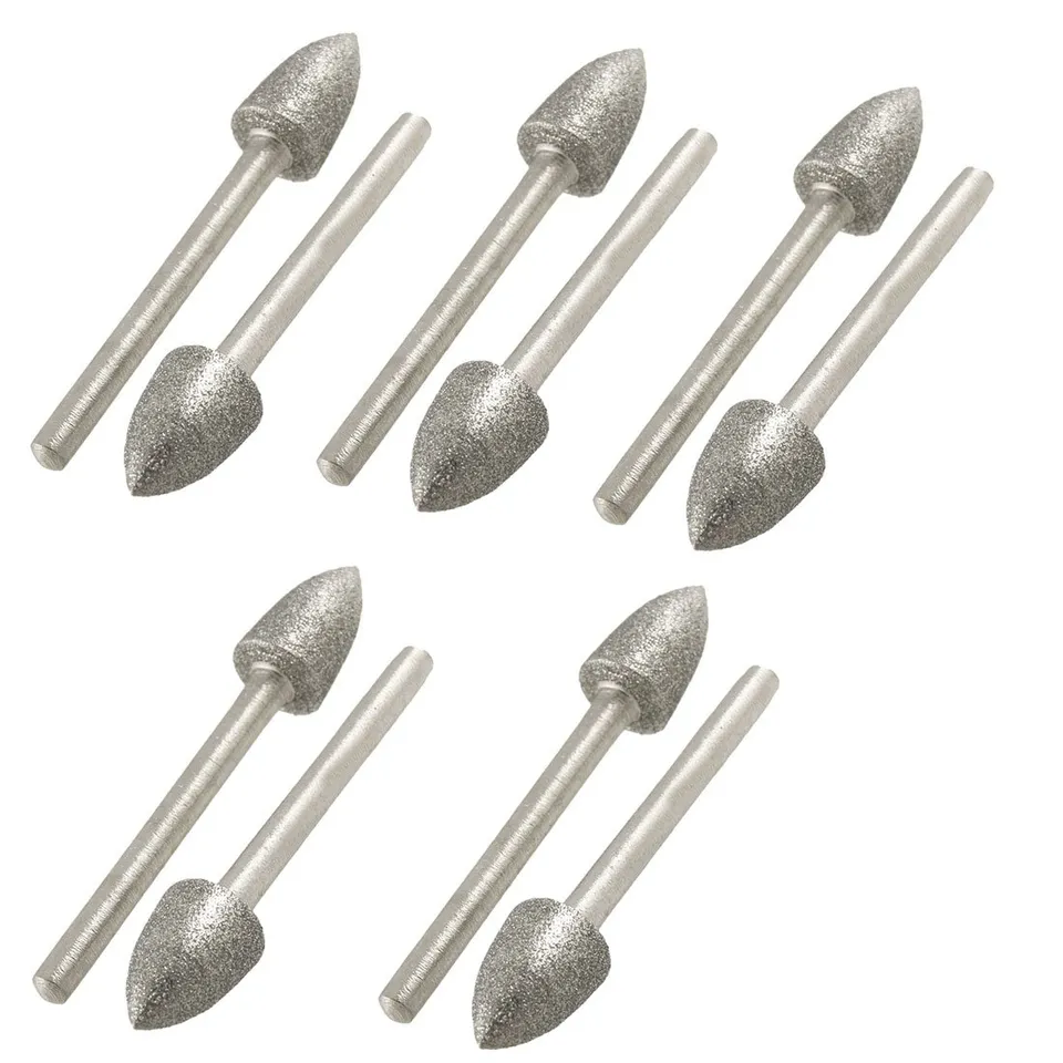 sourcingmap Pointe diamantée effilée 8 mm tige 3 mm 10 pièces
