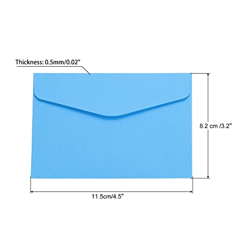 Sourcingmap mini enveloppe papier bleu 8,2x11,5 cm lot 100
